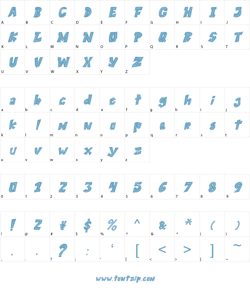 THEYGI Font Character